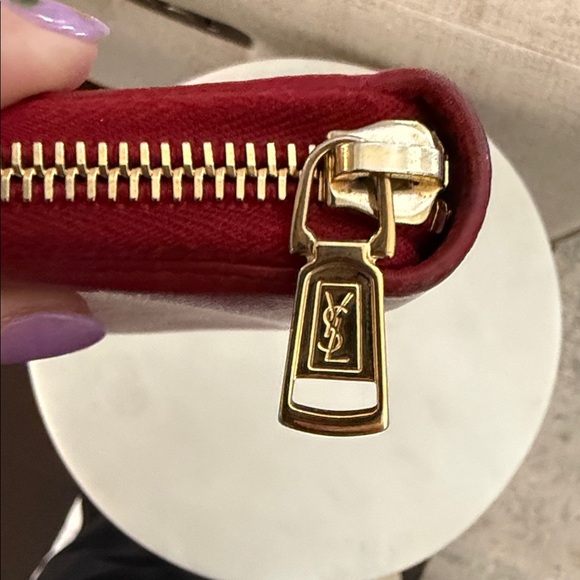 Yves Saint Laurent Red Wallet - Picture 4 of 9